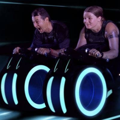 Riding Tron is such a scream!